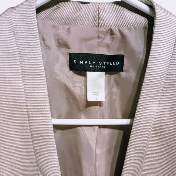 Light Mauve Lined Blazer - Picture 6 of 7